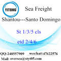 Shantou Port LCL Konsolidierung nach Santo Domingo
